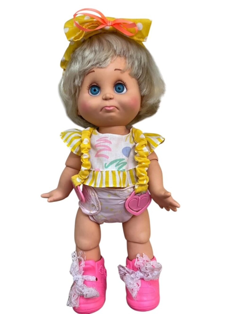 SARAH DOLL Baby Face #6 - Galoob Toys with Box - All Original Pouting Face 13" - Picture 4 of 10